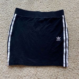 Adidas 3-strip mini skirt streetwear black